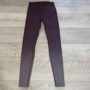Maroon Ombré Lululemon Leggings